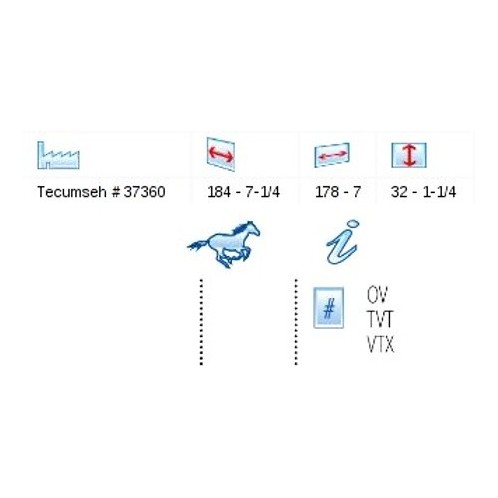 Filtr powietrza Tecumseh - OREGON