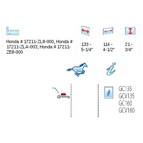 Filtr powietrza Honda - OREGON