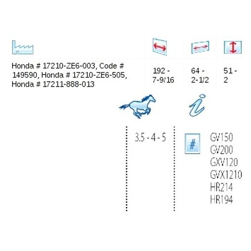 Filtr powietrza Honda - OREGON