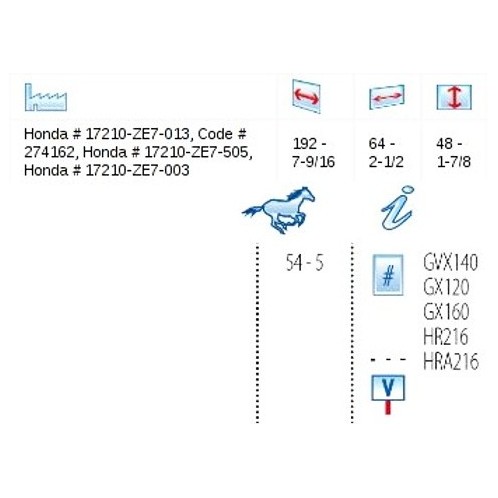 Filtr powietrza Honda - OREGON