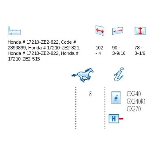 Filtr powietrza Honda - OREGON