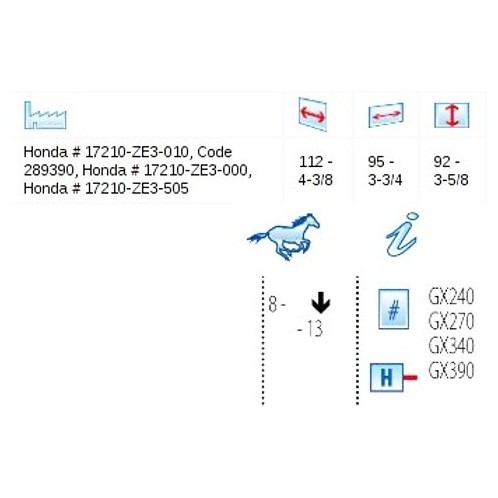 Filtr powietrza Honda - OREGON