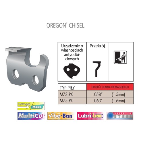 Łańcuch tnący w rolce - 409 ogniw - OREGON
