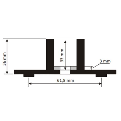 Piasta noża kosiarki 3w1 - 51cm