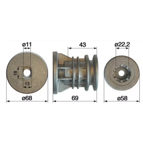 Uchwyt noża Stiga, Castelgarden  (CZĘŚĆ ORYGINALNA)