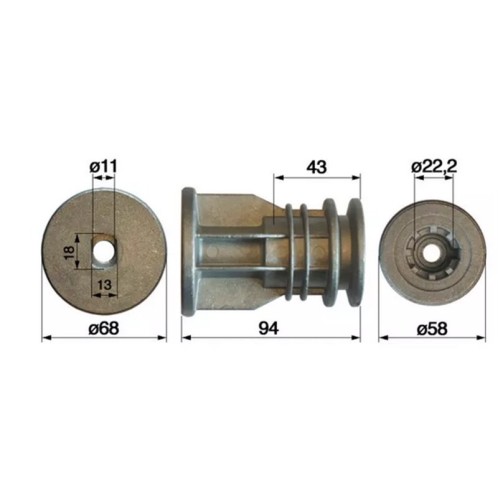 Uchwyt noża Stiga, Castelgarden (CZĘŚĆ ORYGINALNA)
