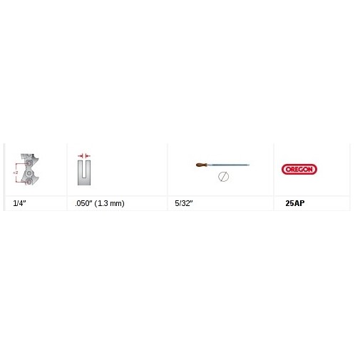 Łańcuch tnący 1/4" w rolce - OREGON